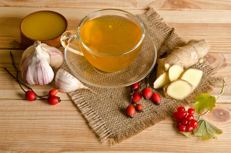 Heart healthy remedies, hawthorn, ginger, and garlic.